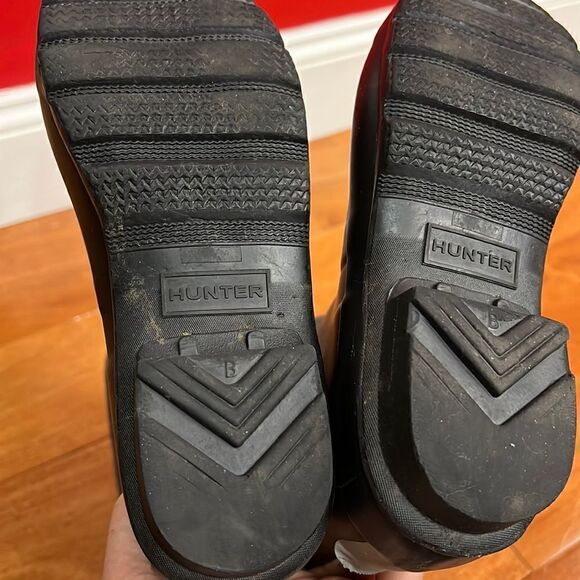 Hunter black tall rain boots size 37 US 6 - Picture 8 of 11